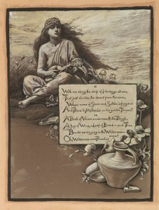 (Illustration til Rubáiyát af Omar Khayyám) Sangen i ørkenen af Elihu Vedder