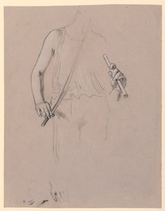 Figurstudie: Udklædt mand af Elihu Vedder