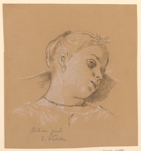 italiensk pige af Elihu Vedder