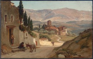 I nærheden af ​​Pergia, 1870 af Elihu Vedder