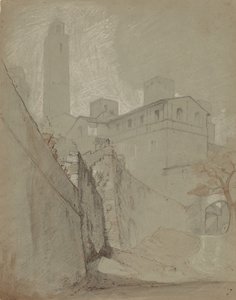 Orvieto, ca. 1890. af Elihu Vedder