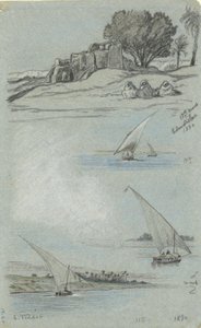 Studieark af Elihu Vedder