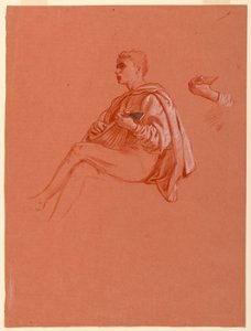 Studie til "A Florentine Picnic" af Elihu Vedder
