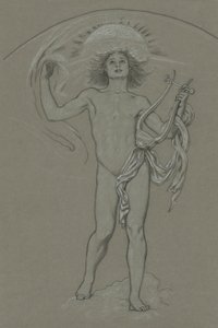 Studie for Apollo af Elihu Vedder