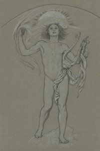 Studie til Apollo af Elihu Vedder