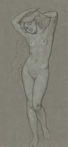 Studie til Venusfigur af Elihu Vedder