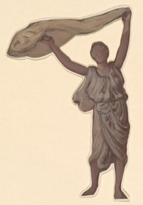 Studie for græske piger, der bader, ca. 1872. af Elihu Vedder