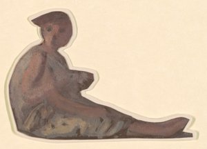 Studie for græske piger, der bader, ca. 1872. af Elihu Vedder