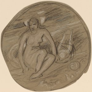 Studie til "Musik" af Elihu Vedder