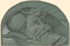 Undersøgelse til The Eclipse of the Sun by the Moon, 1892. af Elihu Vedder