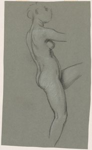 Studie til "The Fates Gathering in the Stars" af Elihu Vedder