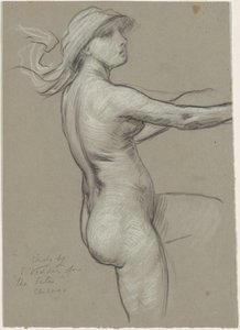Studie til "The Fates Gathering in the Stars" af Elihu Vedder