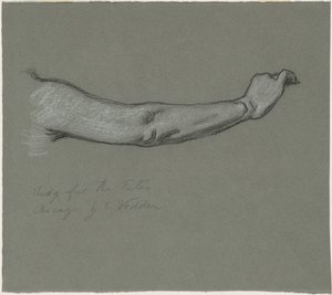 Studie til "The Fates Gathering in the Stars" af Elihu Vedder