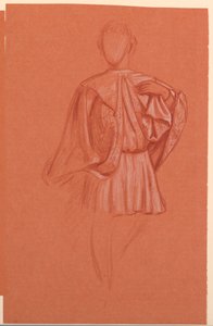Studie til "Bryllupsoptog" af Elihu Vedder