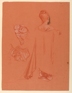 Studie til "Bryllupsoptog" af Elihu Vedder