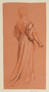 Studie til "Bryllupsoptog" af Elihu Vedder