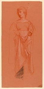 Studie til "Bryllupsoptog" af Elihu Vedder