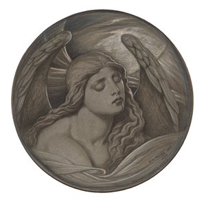 Studie af "Soul in Bondage" af Elihu Vedder