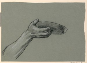 Studie af arm af Elihu Vedder