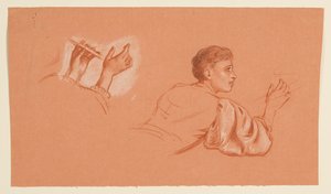 undersøgelser af udklædte mandsfigurer af Elihu Vedder
