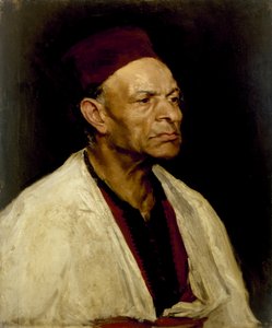 Portræt af en mand iført en fez, 1908 [LDUCS-5085]