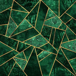 Smaragdguld, geometrisk