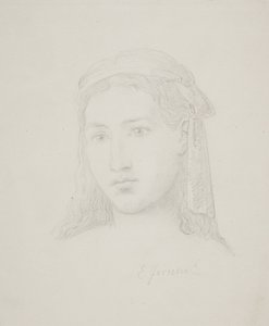 Kvindehoved af Elisabeth Jerichau Baumann