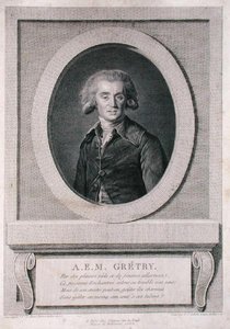 Andre Ernest Modeste Gretry (1741-1813) graveret af Louis Jacques Cathelin (1738-1804) 1786 (gravering)