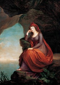 "" Portræt af Maria Josepha Hermenegilde von Liechtenstein, Princess Esterhazy (1768-1845), i Ariane A Naxos "" Maleri af Marie Louise Elisabeth Vigee Lebrun (Vigee-Lebrun) (1755-1842) 1793 Liechtenstein Museum Vienne Østri af Elisabeth Louise Vigee Lebrun