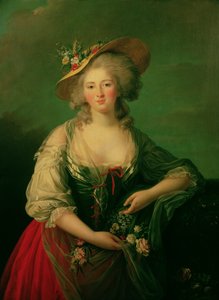 Elisabeth af Frankrig (1764-94) kaldet Madame Elizabeth, ca. 1782 (olie på lærred) af Elisabeth Louise Vigee Lebrun