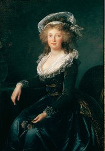 Portræt af Marie Therese af Bourbon Napoli, dronning af Napoli og Sicilien (1772-1807) daværende hustru til Francois II af Østrig Maleri af Elisabeth Vigee Lebrun (1755-1842) 1790 Napoli, museo di Capodimonte - Prinsesse Maria Teresa (179355) (senere kejse af Elisabeth Louise Vigee Lebrun