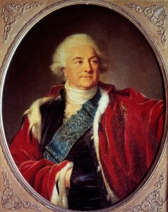 Portræt af Stanislaus Auguste Poniatowski (1732-1798) Konge af Polen Maleri af Marie Elisabeth Louise Vigee Le brun (eller Vigee-Lebrun eller Vigee Lebrun) (1755-1842) 1797 søn. 0,93x0,74 m Versailles slot museum af Elisabeth Louise Vigee Lebrun
