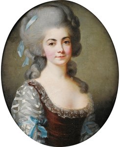 Portræt af operasangerinden Antoinette Saint-Huberty 1756-1812, ca. 1780 af Elisabeth Louise Vigee Lebrun