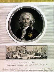 Charles Alexandre de Calonne (1734-1802) generalkontrollør af Ludvig XVI