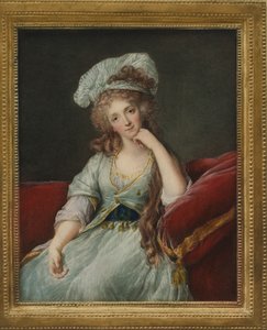 Portræt af Louise Marie Adelaide de Bourbon-Ponthievre, hertuginde af Orleans af Elisabeth Louise after Vigee Lebrun