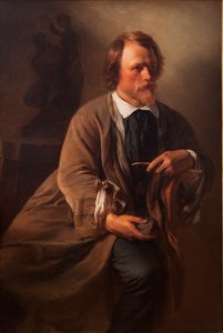 Billedhuggeren Jens Adolf Jerichau, kunstnerens ægtemand, 1846