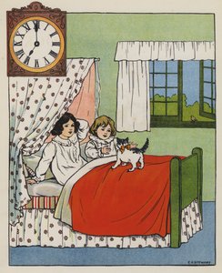 Vågnende tid (farve litho) af Elise H. Stewart