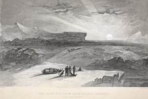 Udsigt fra Cape George Russell, illustration fra "The second Grinnell Expedition in Search of Sir John Franklin...", 1856