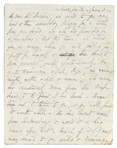 Autografbrev til John Ruskin, Casa Giudi, Firenze, 3. juni 1859 af Elizabeth Browning