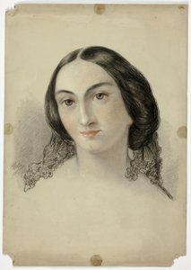 Kvindelig portræthoved af Elizabeth Murray