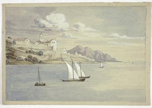 Portofino fra havet, Genova af Elizabeth Murray