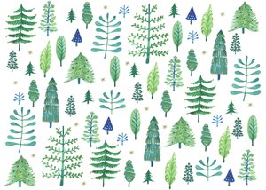 Enchanted Forest, 2017 (akvarel) af Elizabeth Rider