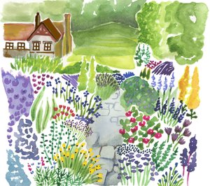 English Country Garden, 2018 (akvarel)