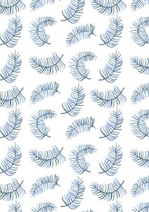 Fern Print, 2016 (akvarel) af Elizabeth Rider