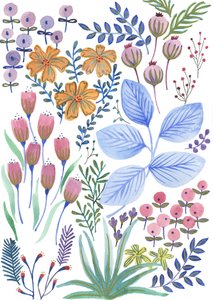 Spring Blooms, 2017 (akvarel)