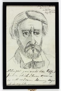 Sir St Vincent Keene Hawkins-Whitshed Bart (blyant på papir) af Elizabeth Sophia Hawkins Whitshed