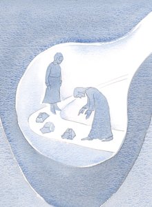 Kristus selv bøjer sig i sin ydmyghed for at hjælpe os igen og igen; retter vores fejl - vores 