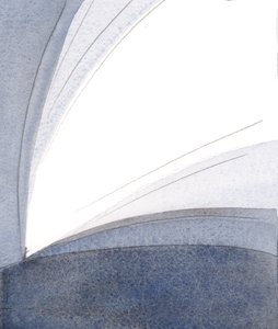 Kristus i hans inkarnation gav sand hyldest til Faderen fra jorden: Han fortsætter med at udgyde sit lys gennem sin kirke., 2001 (w/c på papir) af Elizabeth Wang