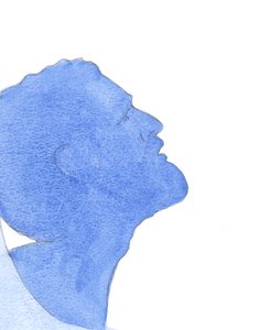 Kristus, sand mand, elskede sine medmænd og kvinder med sin guddommelige kærlighed, "i en uendelig erstatning for alle deres forseelser", 2001 (w/c på papir) af Elizabeth Wang