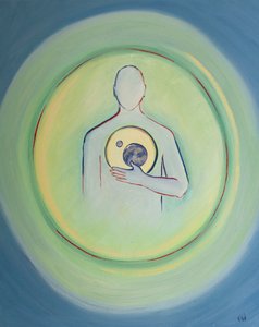 Fra Guds hjerte er udsprunget alt, hvad der eksisterer, 2003 (olie om bord) af Elizabeth Wang